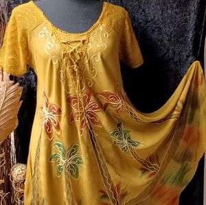 Hand embroidered dress Free Size dress (S).